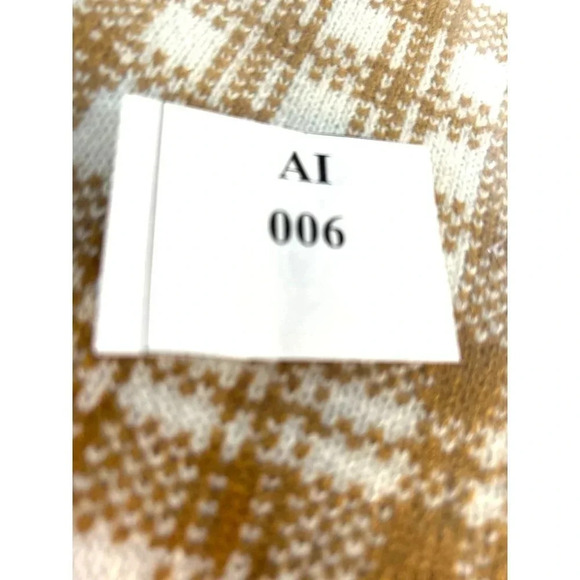 Timberland  Buffalo Plaid Scarf Taupe/Cream Size OS - Picture 5 of 5